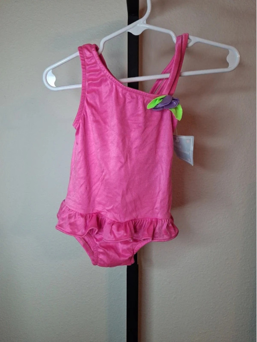 Vtg First Impressions Baby Girls Pink Swimsuit NWT 18 m